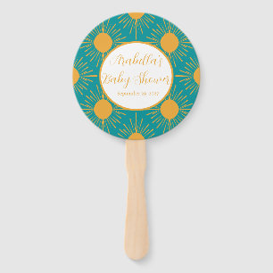 Boho Little Ray von Sun Turquoise Baby Shower Fächer
