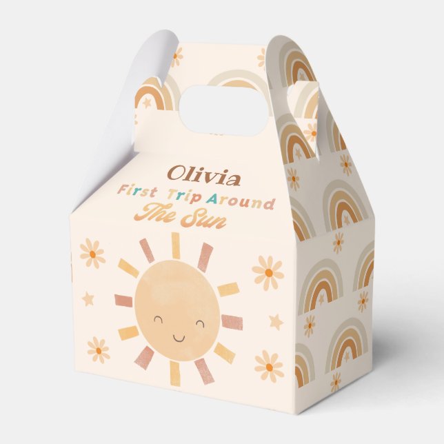 Boho Little Sunshine Baby Shower Fevor Box Geschenkschachtel (Vorderseite)