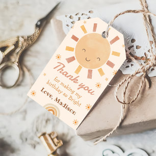 Boho Little Sunshine Geburtstag Vielen Dank für Ih Geschenkanhänger