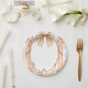 Boho Little Süsse Pie Erntedank Babydusche Pappteller