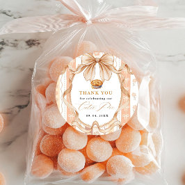 Boho Little Süsse Pie Erntedank Babydusche Runder Aufkleber