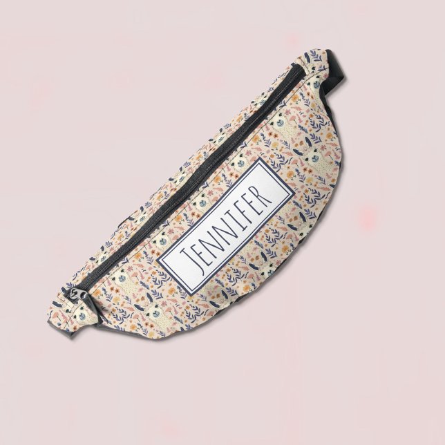 Boho Llama auf Blumenmuster Bauchtasche (Von Creator hochgeladen)