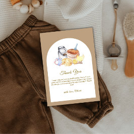 Boho Locwn Grown Farm Chicken Mouse Baby Shower Dankeskarte