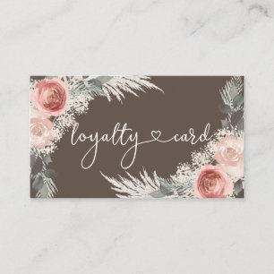 Boho Loyalty Business Card Visitenkarte