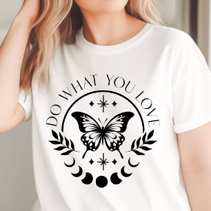 Boho macht, was Sie Liebe Schmetterlingsmotivation Tri-Blend Shirt