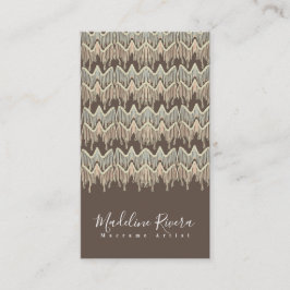 Boho Macrame Artist Handmade Art Designer Visitenkarte