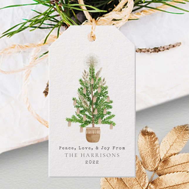 Boho Macrame Christmas Tree Geschenkanhänger (Von Creator hochgeladen)