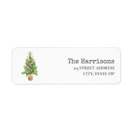 Boho Macrame Weihnachtsbaum-Label