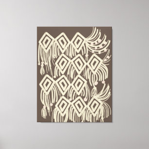Boho-Macramee-Hängekunst Leinwanddruck