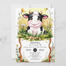 Boho Magical Cow Birthday