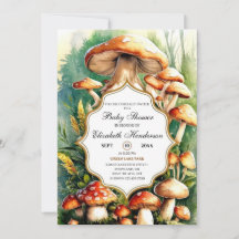 Boho Magical Mushroom Baby Dusche