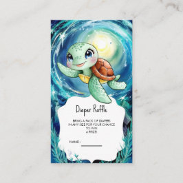 Boho Magical Ocean Turtle Baby Dusche Begleitkarte