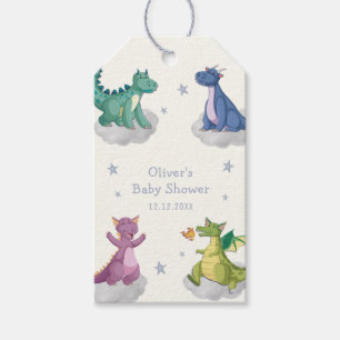 Boho Magische Kleine Sterne Drachen Baby Shower Geschenkanhänger
