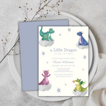 Boho Magischer Kleiner Drache Baby Shower 