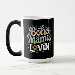 Boho Mama Lovin Black Tasse