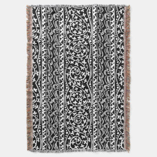Boho Mandala Blume & Leaf Throw Blanket Decke