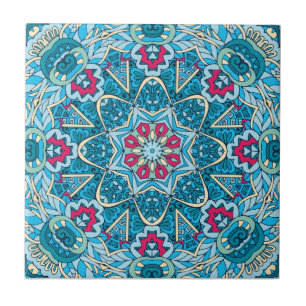 Boho Mandala Festive  Fliese
