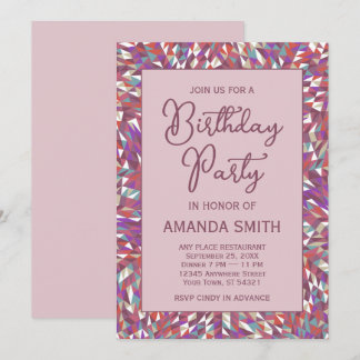 Boho Mandala Geburtstagsparty Einladung