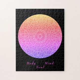 Boho mandala moderne rosa Medizinstuktion Puzzle