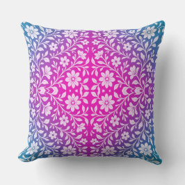 Boho Mandala Pink & Purple throw Pillow Kissen