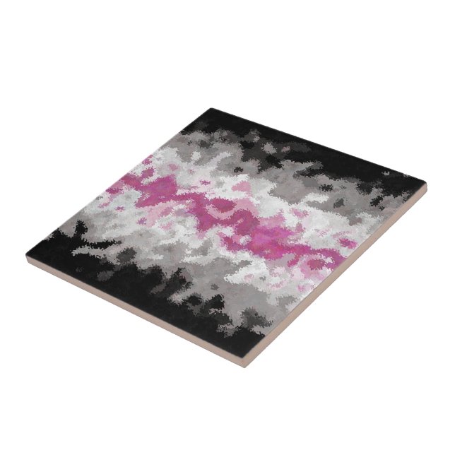 Boho Marble Abstrakte Librafeminine Pride Flag Fliese (Seite)