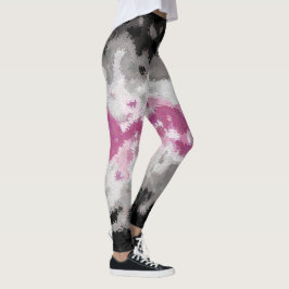 Boho Marble Abstrakte Librafeminine Pride Flag Leggings