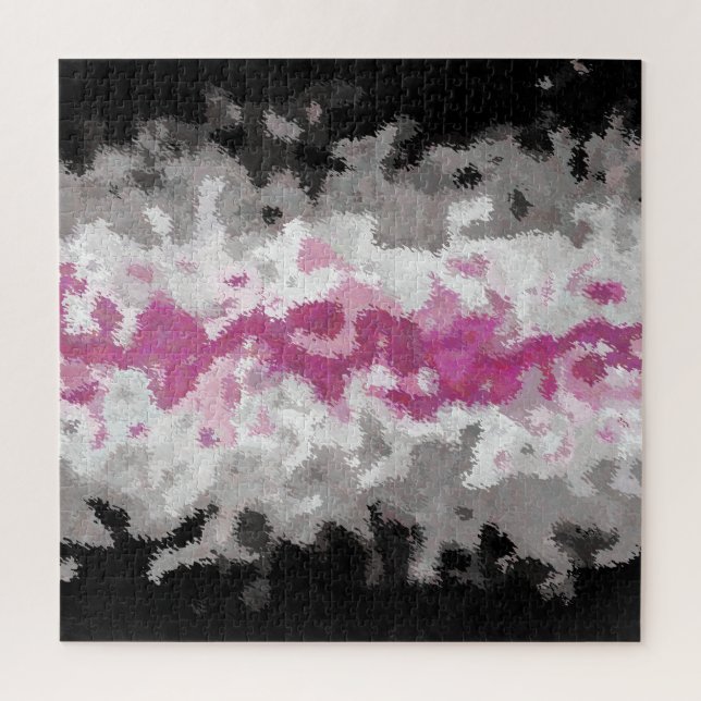 Boho Marble Abstrakte Librafeminine Pride Flag Puzzle (Vertikal)