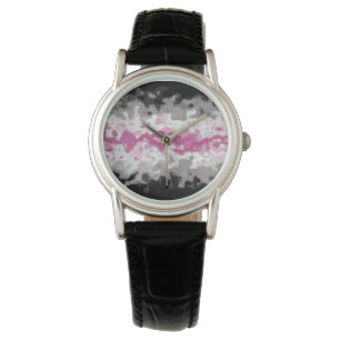 Boho-Marmoriertes abstraktes Librafeminine-Stolzfl Armbanduhr