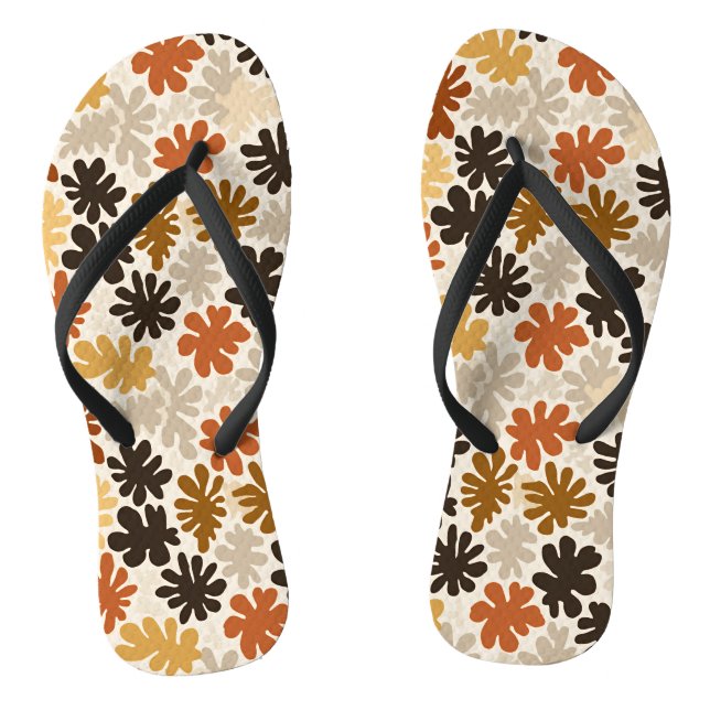 Boho Matisse Blumenmuster  Flip Flops (Fußbett)