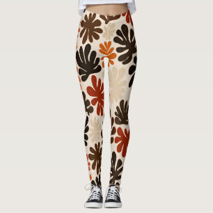 Boho Matisse Blumenmuster Leggings