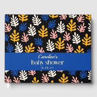 Boho Matisse Botanical Blue Custom Baby Shower