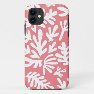 Boho Matisse Botanische Formen Muster Pink Coral Case-Mate iPhone Hülle