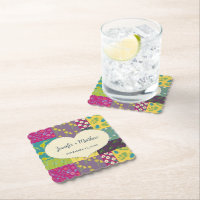 Boho Maximalist Patchwork Quilt Wedding