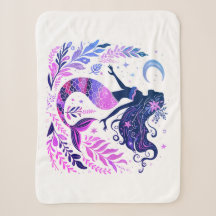 Boho Meerjungfrau unter dem Meer Rosa & Lila
