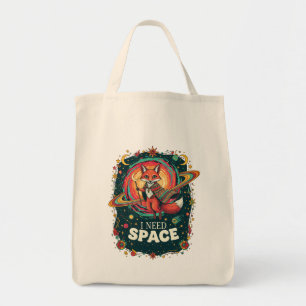 Boho Mehrfarbig Kosmischer Fuchs Ich Brauche Raum Tragetasche