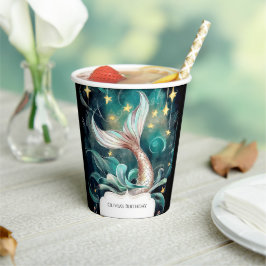 Boho Mermaid Birthday Pappbecher