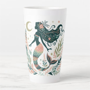 Boho Mermaid unter dem Meer Whimsical Milchtasse