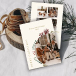 Boho Merry Christmas Collage Einladung<br><div class="desc">Erstellen Sie Ihre eigenen frohen Weihnachtskarten mit Ihren phantastischen Collage Fotos,  Namen und Jahr,  um Freude und Freude an Familie und Freunden in dieser Ferienzeit zu bringen!</div>