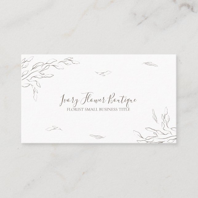 Boho-Micro-Hochzeitsplaner Visitenkarte (Vorderseite)