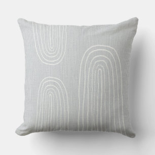 Boho-Mid-Century-Chic-Regenbogen Kissen