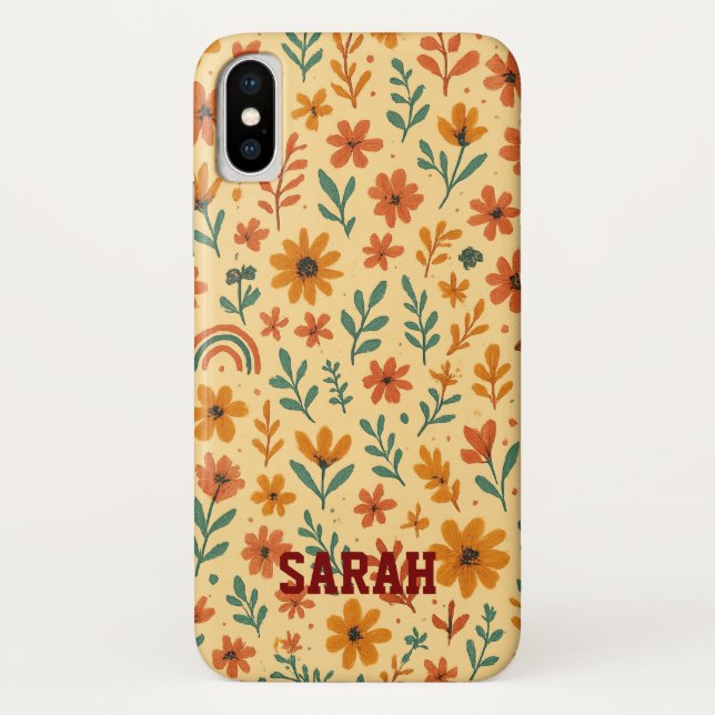 Boho Mini Floral Case-Mate iPhone Hülle (Rückseite)