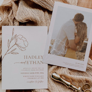 Boho Minimal Wedding Einladung Botanical HADLEY