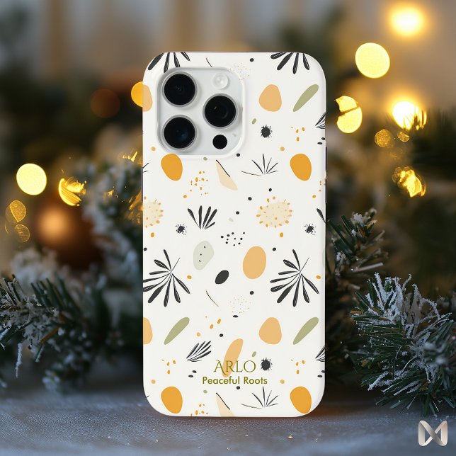 Boho Minimalist Nature Pattern - Abstract Pastel Case-Mate iPhone Hülle (Von Creator hochgeladen)