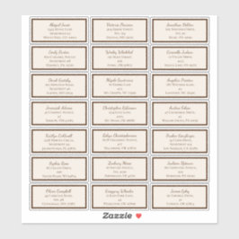 Boho Minimalistisch Baby ShowGuest Address Labels