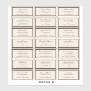 Boho Minimalistisch Baby ShowGuest Address Labels