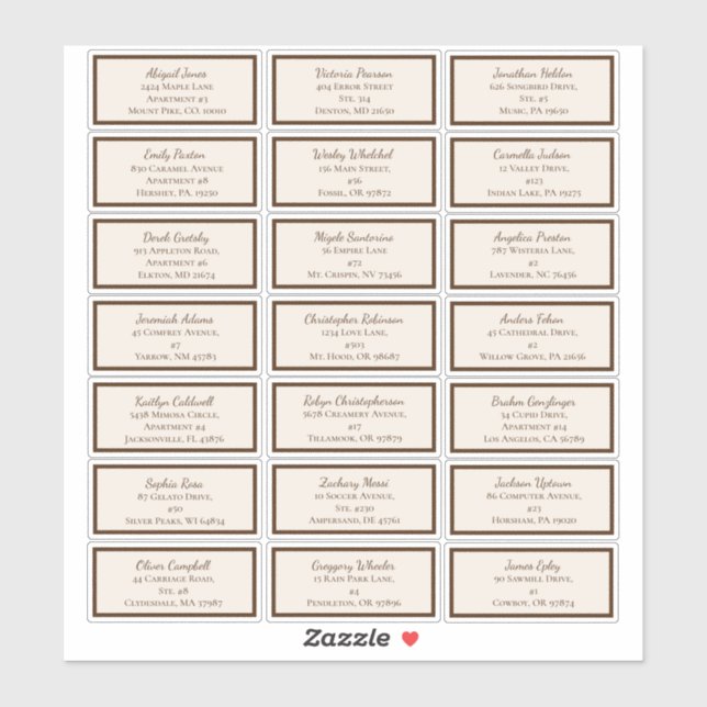 Boho Minimalistisch Baby ShowGuest Address Labels (Blatt)