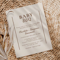 Boho Minimalistisch Beige Baby GRILLEN Baby Shower