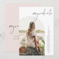 Boho Minimalistisch Calligraphy Arch Foto Abschlus