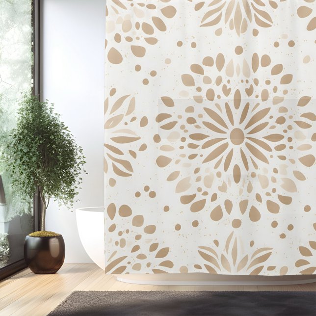 Boho Minimalistisch Mandala Duschvorhang (Von Creator hochgeladen)