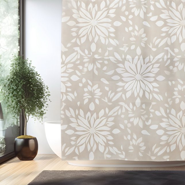 Boho Minimalistisch Mandala Duschvorhang (Von Creator hochgeladen)